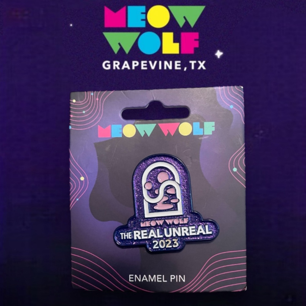 Meow Wolf The Real Unreal Limited Edition 2023 Grapevine Texas Orb Spinner Pin